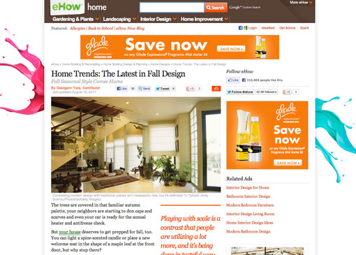 The Seasonal Home: Fall Design Trends